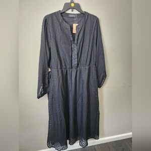 Bloomchic Black Women's Dress Size 1x NWT